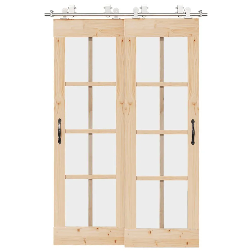 System do mocowania drzwi przesuwnych, 183 cm, stal, srebrny