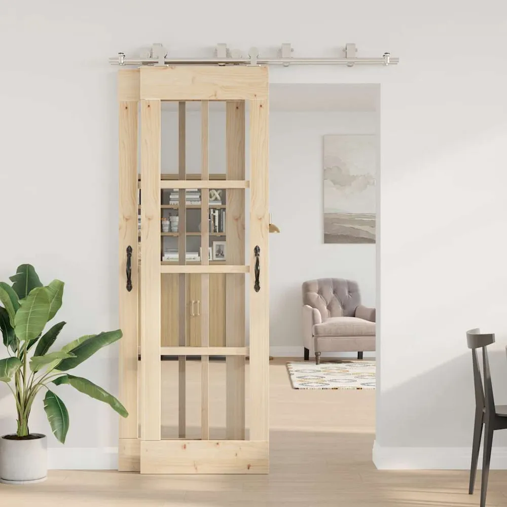 System do mocowania drzwi przesuwnych, 183 cm, stal, srebrny