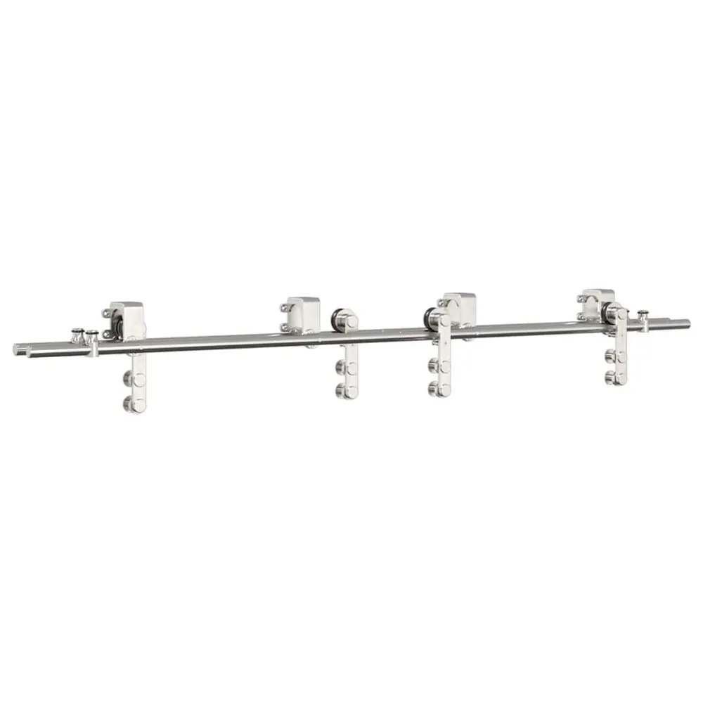 System do mocowania drzwi przesuwnych, 183 cm, stal, srebrny