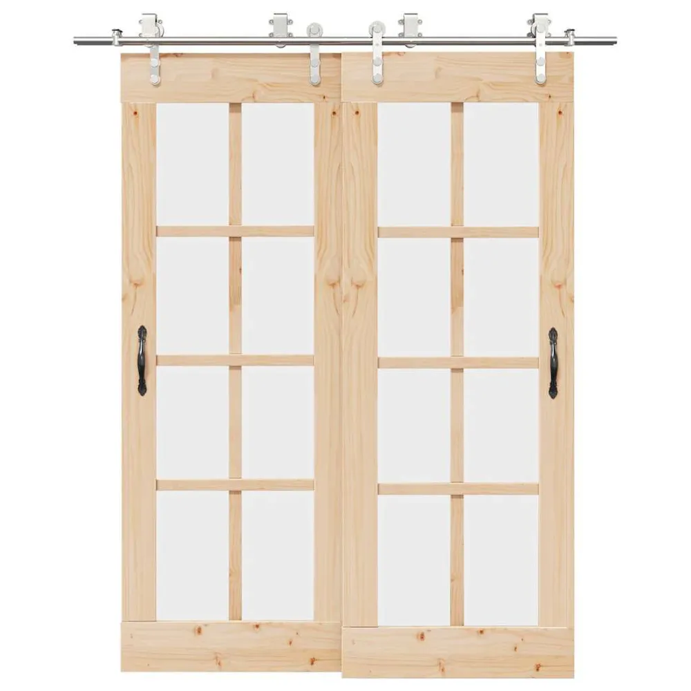 System do mocowania drzwi przesuwnych, 183 cm, stal, srebrny