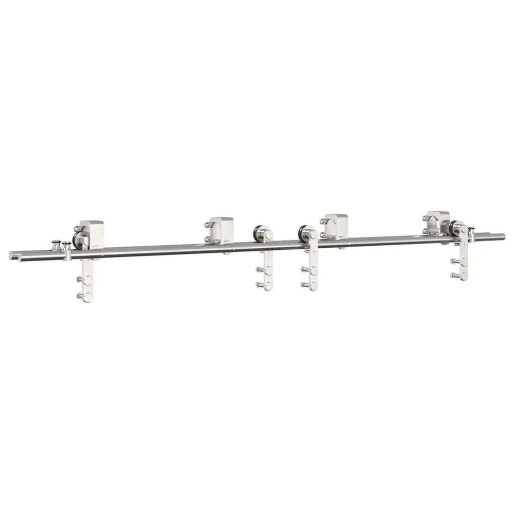 System do mocowania drzwi przesuwnych, 183 cm, stal, srebrny