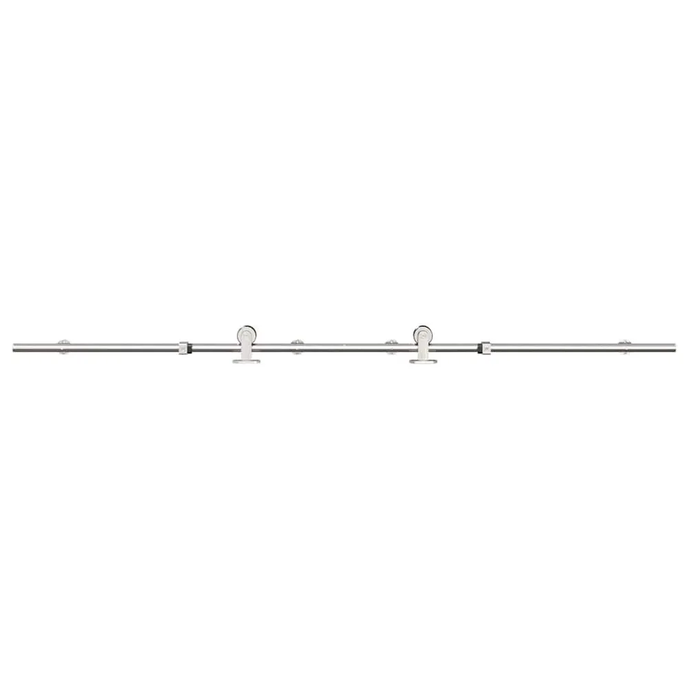 System do mocowania drzwi przesuwnych, 183 cm, stal, srebrny