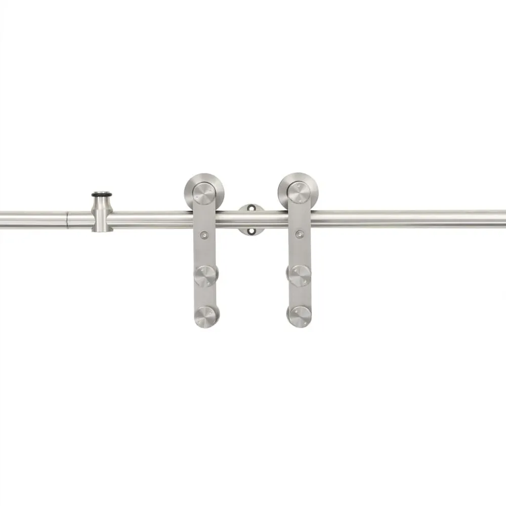 System do mocowania drzwi przesuwnych, 183 cm, stal, srebrny