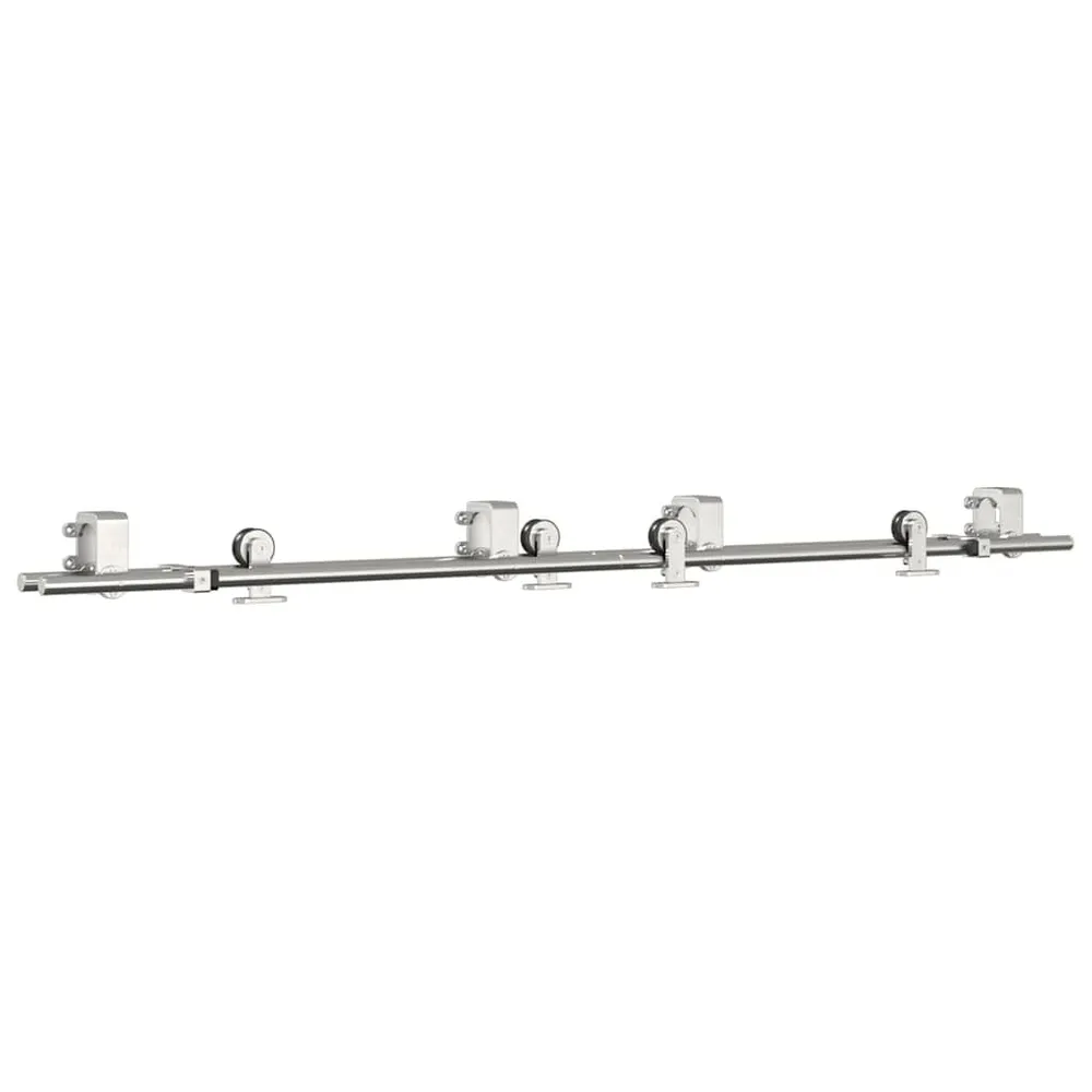 System do mocowania drzwi przesuwnych, 183 cm, stal, srebrny