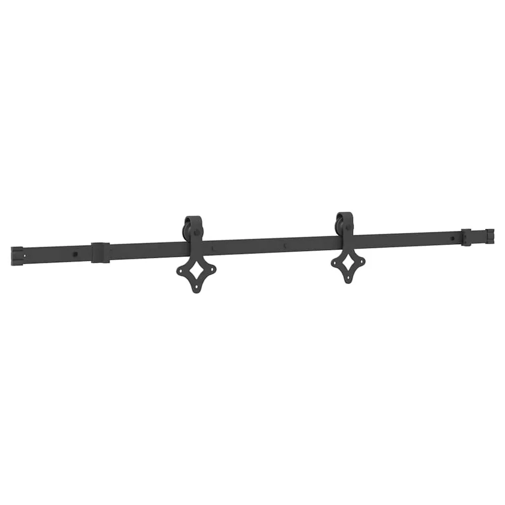 System do montażu drzwi przesuwnych, 152,5 cm, stal, czarny