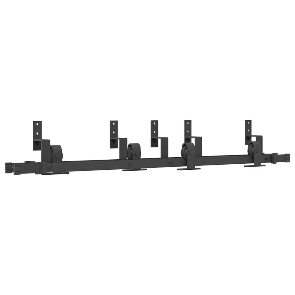 System do montażu drzwi przesuwnych, 152,5 cm, stal, czarny