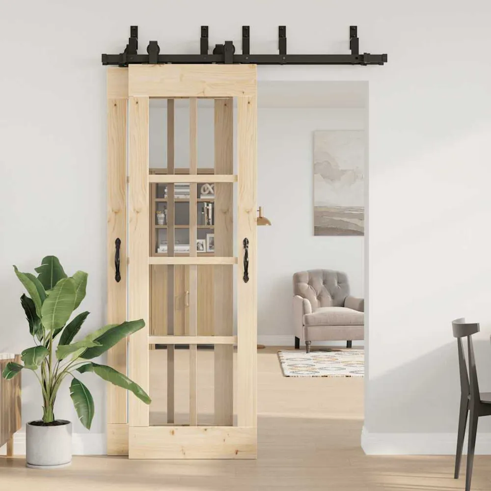 System do montażu drzwi przesuwnych, 152,5 cm, stal, czarny