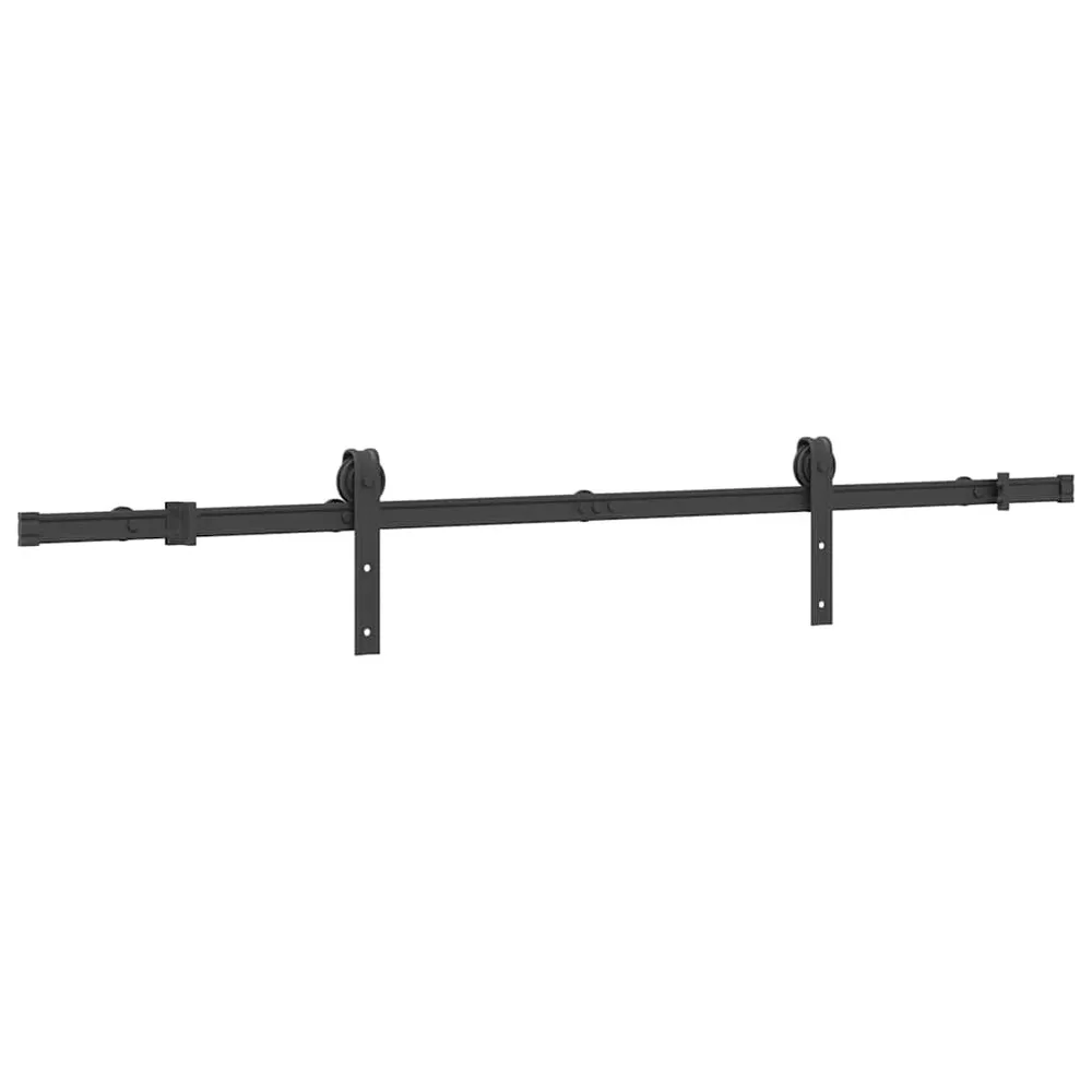 System do montażu drzwi przesuwnych, 183 cm, stal, czarny