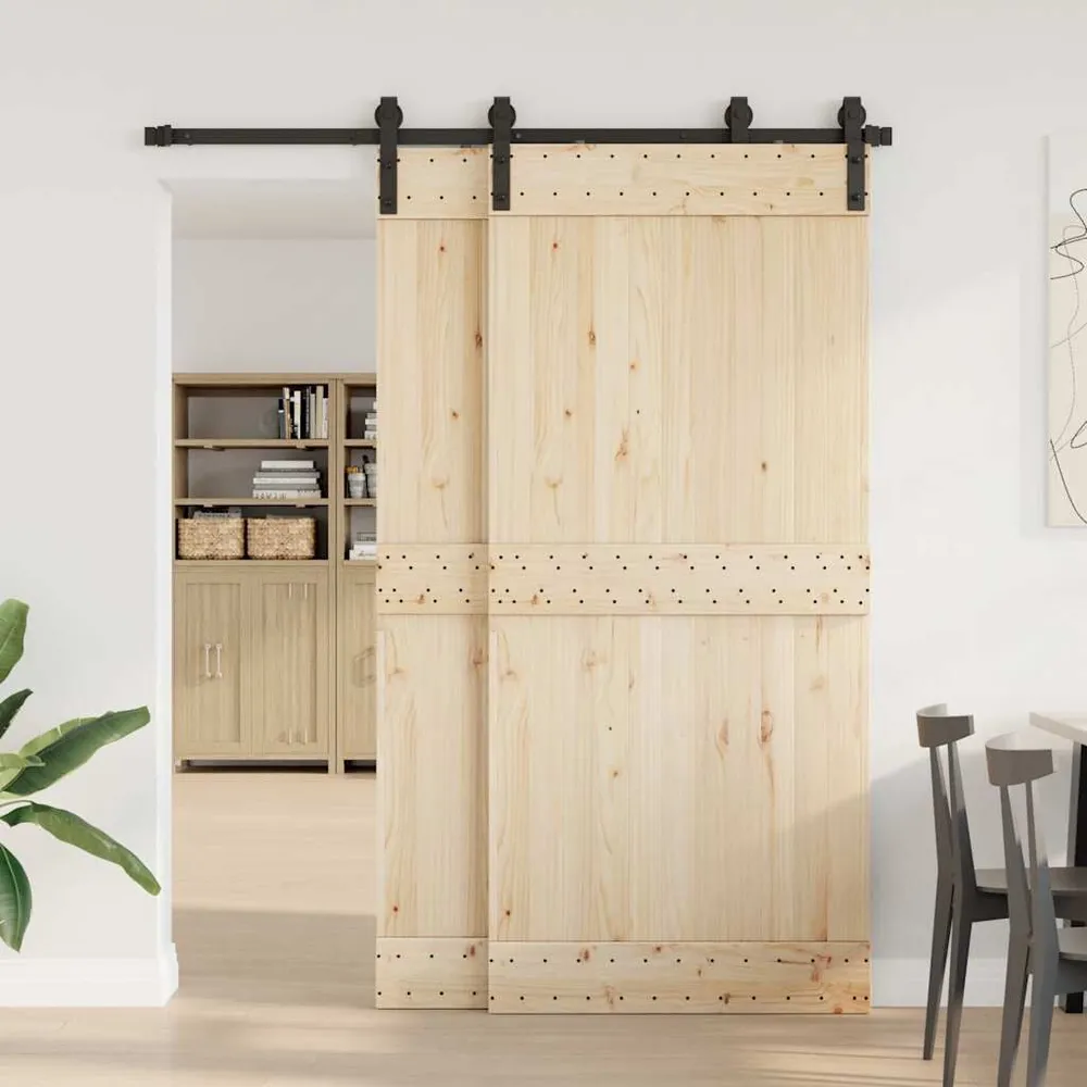 System do montażu drzwi przesuwnych, 183 cm, stal, czarny