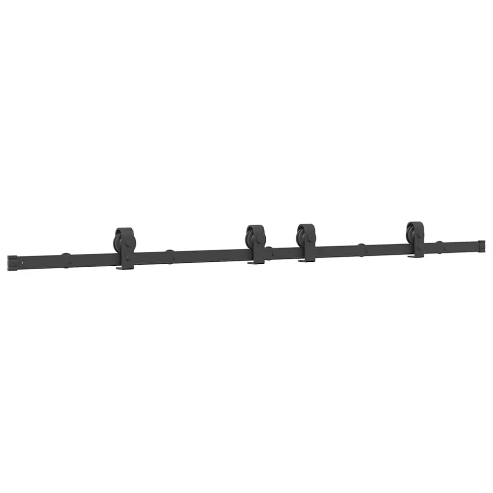 System do montażu drzwi przesuwnych, 183 cm, stal, czarny