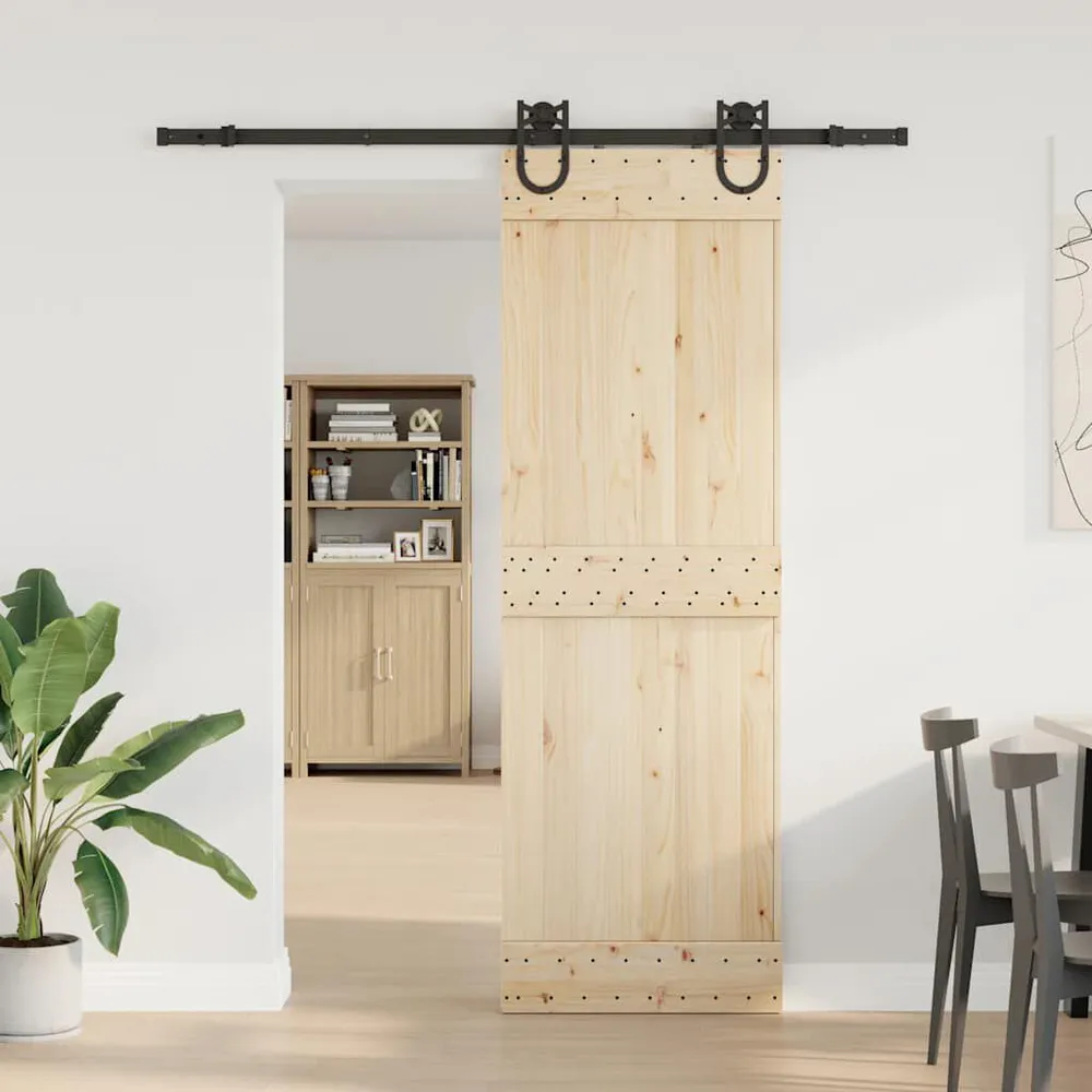 System do montażu drzwi przesuwnych, 183 cm, stal, czarny