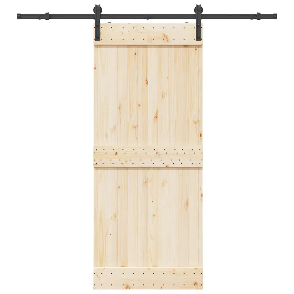 System do montażu drzwi przesuwnych, 200 cm, stal, czarny