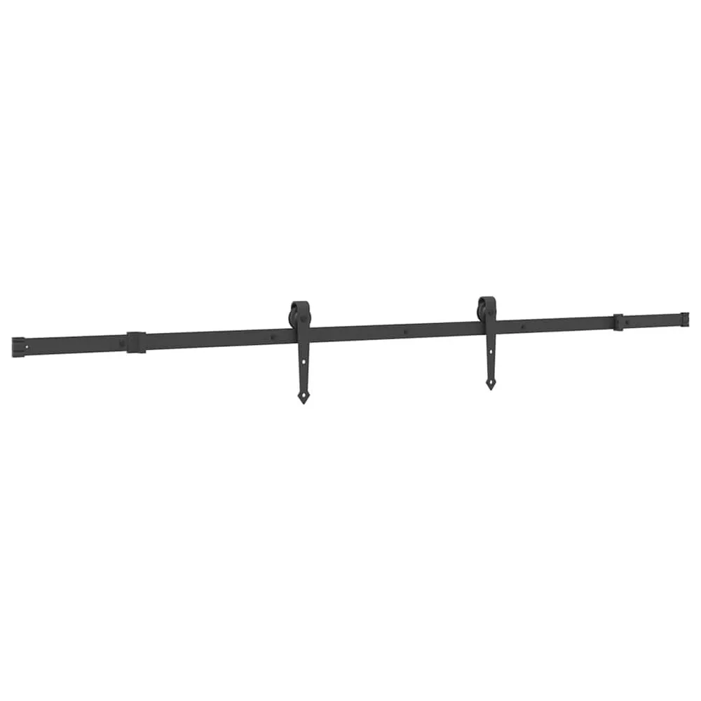 System do montażu drzwi przesuwnych, 213,5 cm, stal, czarny