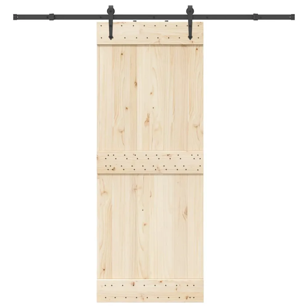 System do montażu drzwi przesuwnych, 213,5 cm, stal, czarny