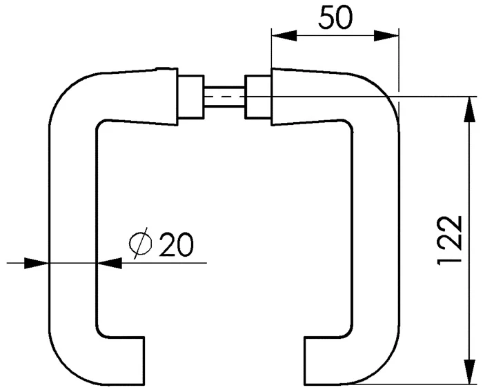 AMF uchwyt dźwigni otwór część 475L jasny metal F1 / kolor srebrny ( 3311021033 )
