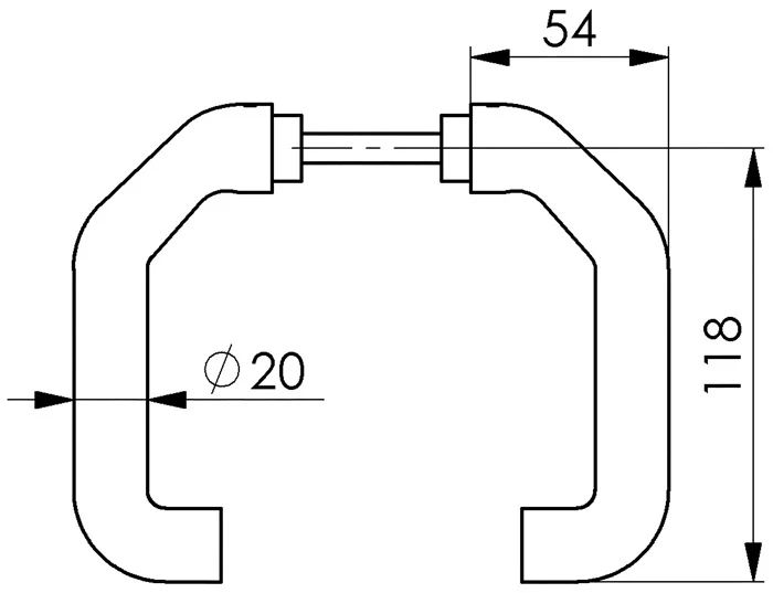 AMF uchwyt dźwigni otwór część 476L jasny metal F1 / kolor srebrny ( 3311021034 )