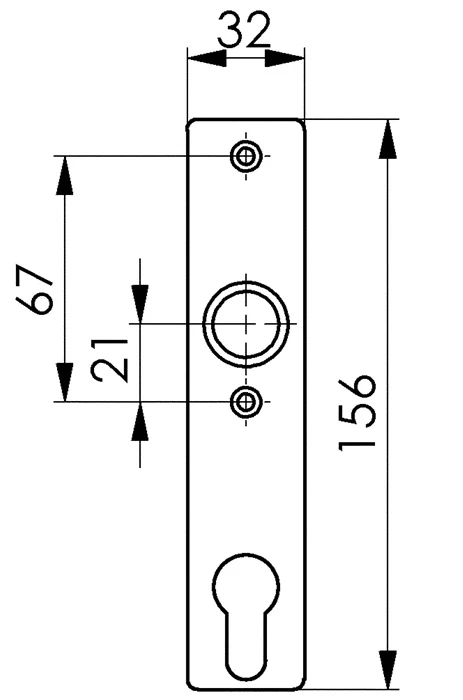 Krótka płytka cylindra AMF 497Z jasny metal F1 / kolor srebrny ( 3311121005 )