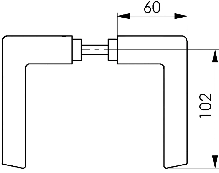 Para klamek AMF 465 jasny metal 105 ( 3311021069 )