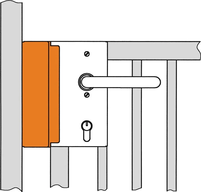 Pudełko na elektrozaczep AMF 147B-40 pasujące do elektrozaczepu ( 3000251263 )