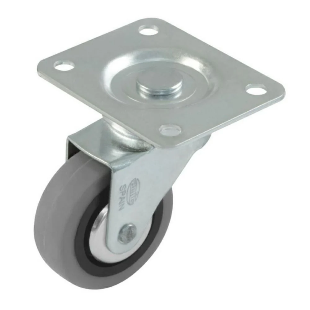 Kółka gumowe meblowe Ø50mm AMIG