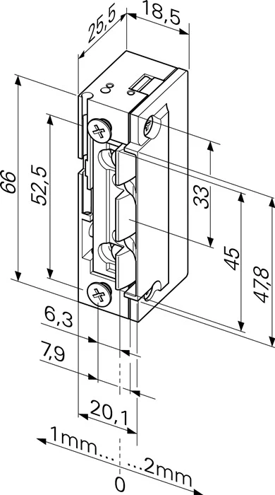ASSA ABLOY Elektrozaczep 118EY13 ProFix 2 10-24 V AC/DC Standard ( 3324030990 )