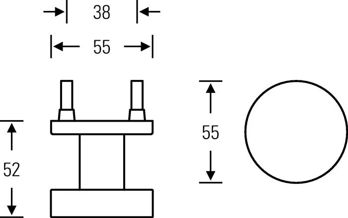 Gałka drzwiowa FSB 23 0829 03400 ( 3322002268 ) Aluminium 0105 prosta