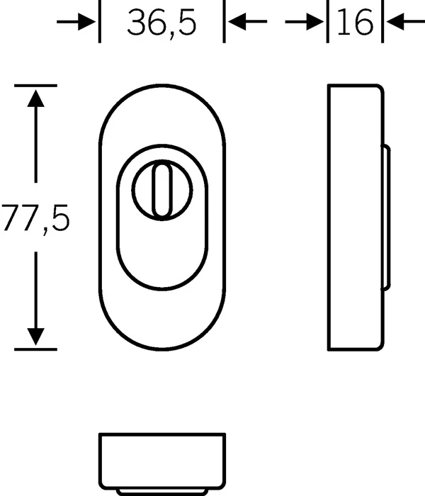 Rozeta zabezpieczająca FSB 73 3249 Stal nierdzewna 6204 ( 3313302051 )