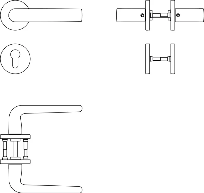 Zestaw rozet FSB 12 1076 stal nierdzewna F69 ( 3322002212 )