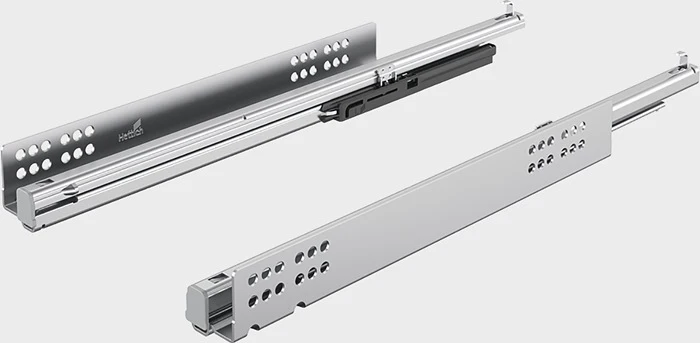 Prowadnica z pełnym wysuwem HETTICH Quadro V6 z systemem Silent System ze stali ocynkowanej ( 3000271487 )