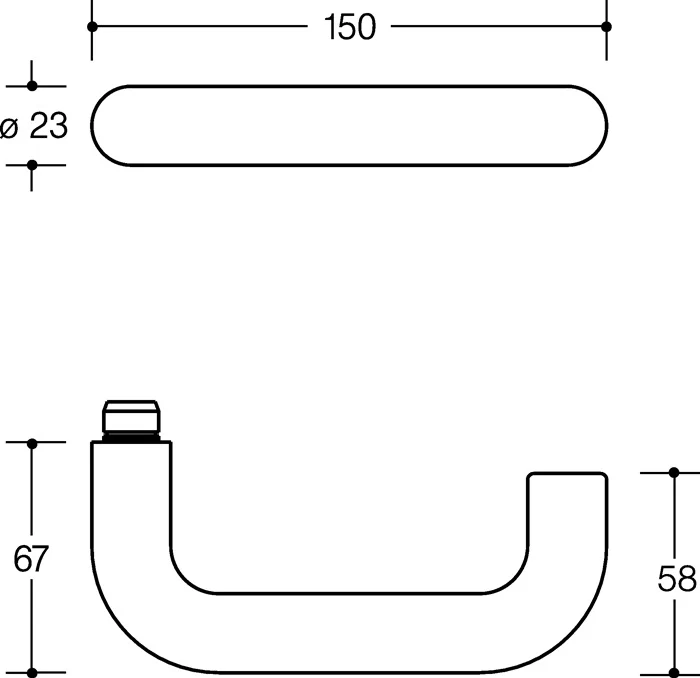 Zestaw przeciwpożarowy HEWI 111R11.230 Plastic 90 D/D ( 3000204648 )