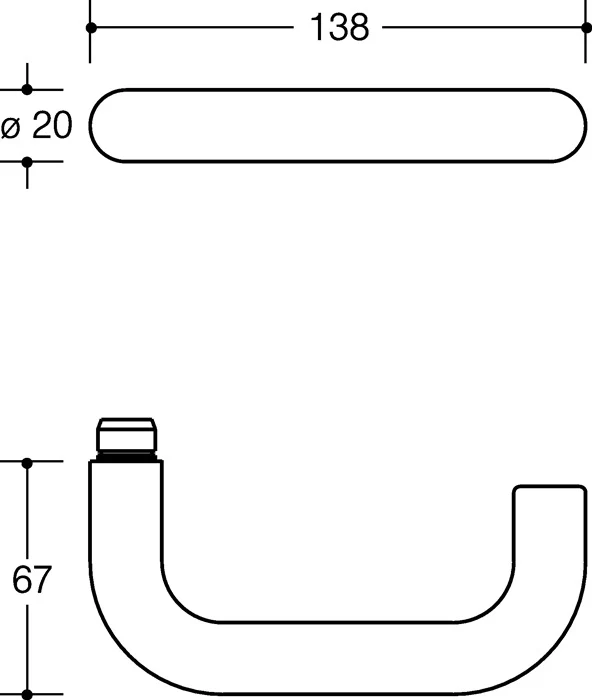 Zestaw rozet HEWI 111R03.133 Plastic 90 ( 3000205061 )