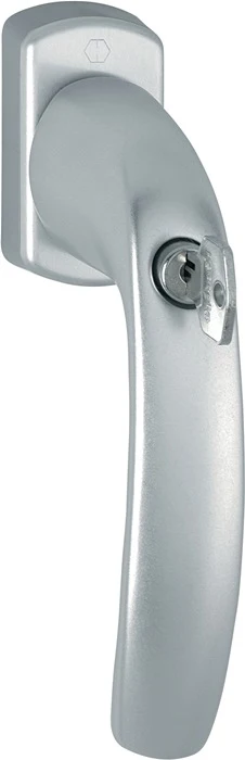 Klamka okienna HOPPE New York 0810SVS/U10 aluminium F1 / kolor naturalny ( 3000203578 )