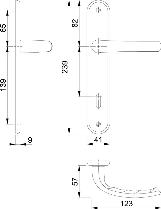 Zestaw długich rozet HOPPE Tôkyô M1710RH/265 mosiądz F71 ( 3000252619 )