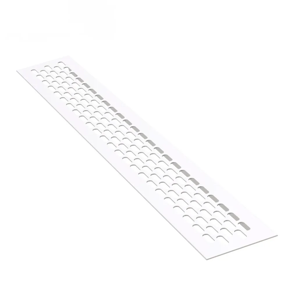 Kratka wentylacyjna do mebli 484x60mm - Biał