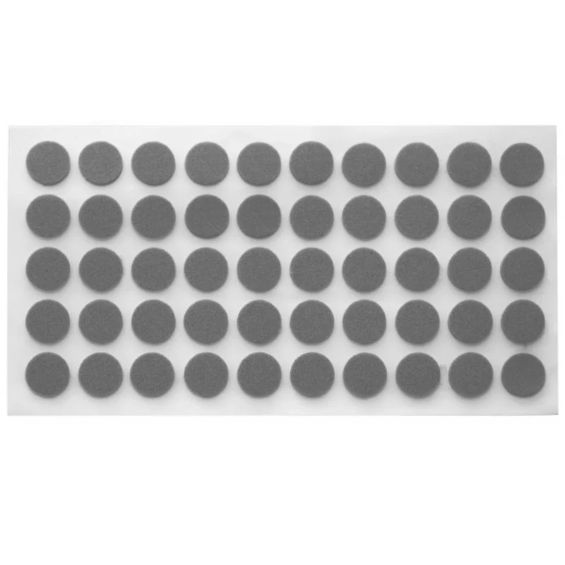 Odbojniki samoprzylepne 10mm Szare - 50 sztuk NTP