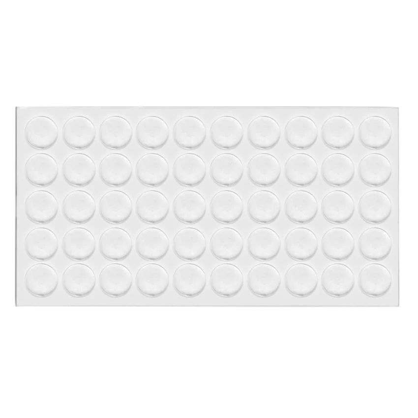 Odbojniki silikonowe do szafek, drzwi 10x1.6mm - 50 sztuk NTP