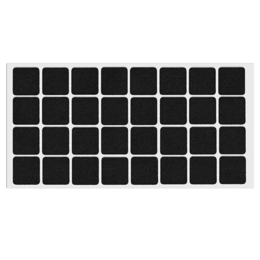 Podkładki filcowe do mebli samoprzylepne 25x25mm NTP