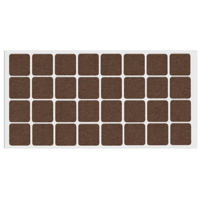 Podkładki filcowe do mebli samoprzylepne 25x25mm NTP
