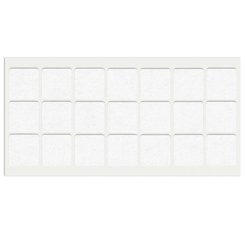 Podkładki filcowe do mebli samoprzylepne 30x30mm - Białe NTP