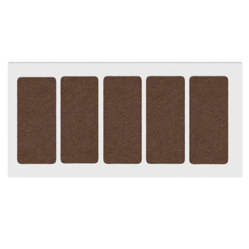 Podkładki filcowe do mebli samoprzylepne 40x90mm - Brązowe NTP
