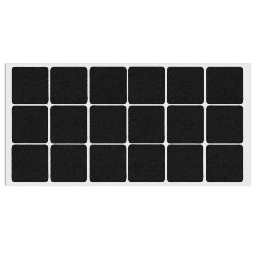 Podkładki filcowe pod meble samoprzylepne 35x35mm NTP
