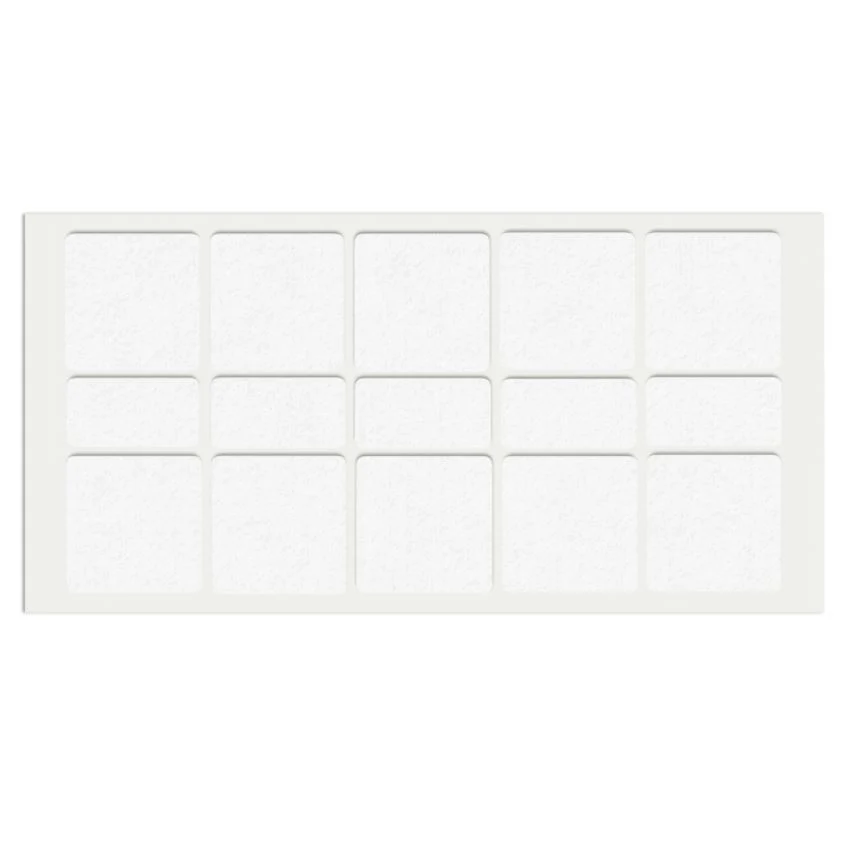 Podkładki filcowe pod meble samoprzylepne 40x40mm - Białe NTP