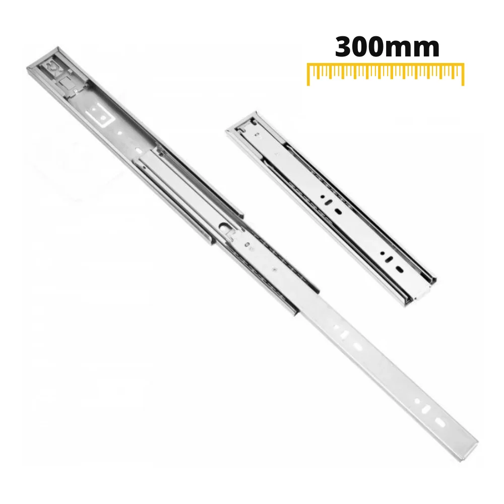 Prowadnice do szuflad push to open 300mm - H45 (lewa oraz prawa) NTP