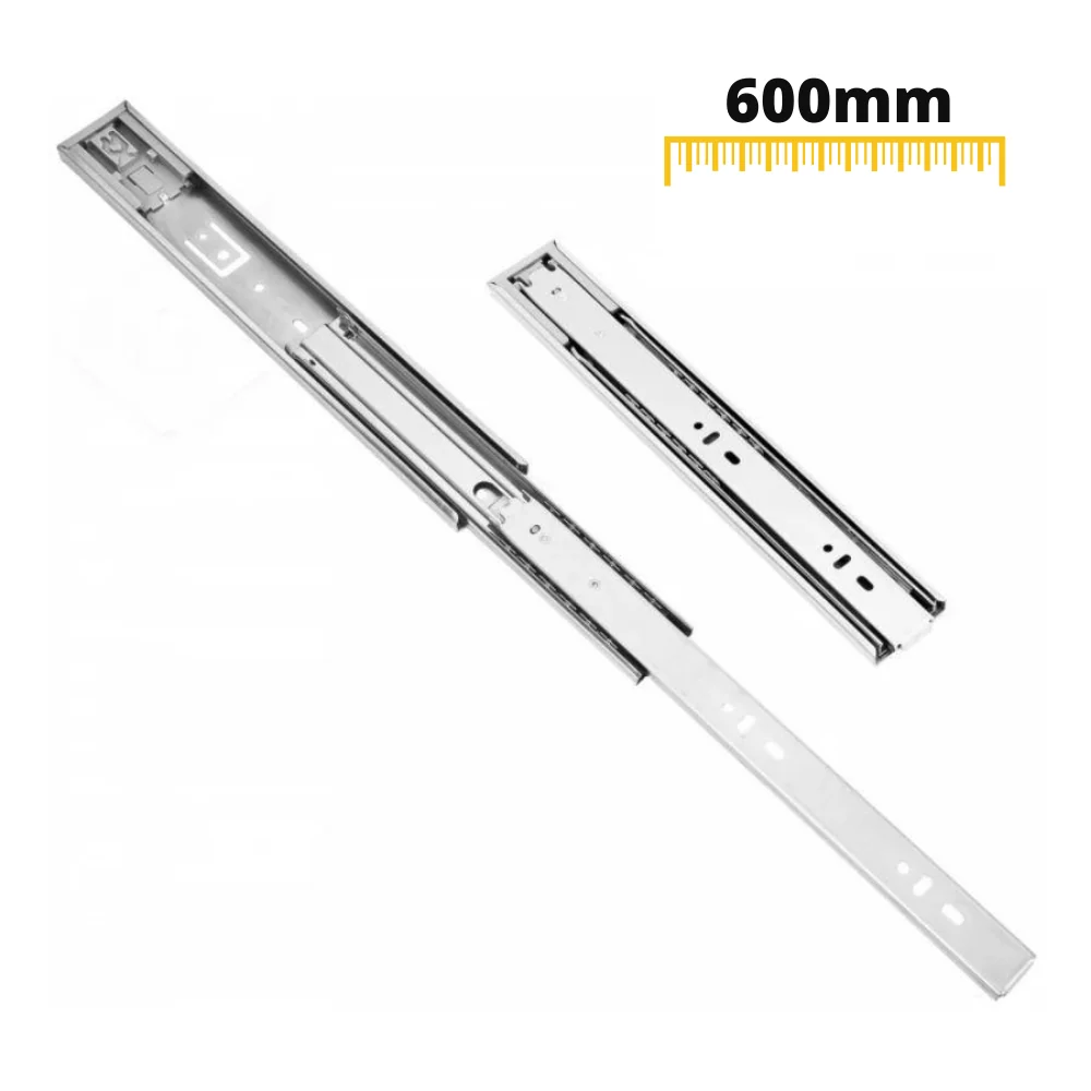 Prowadnice do szuflad push to open 600mm - H45 (lewa oraz prawa) NTP