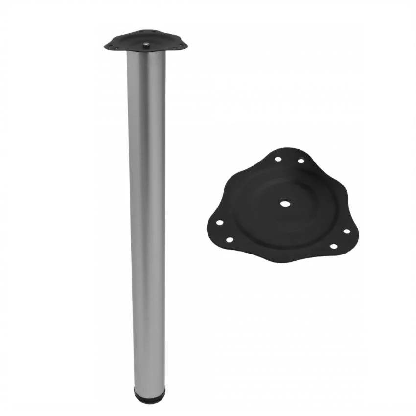 Regulowana noga meblowa 710mm - Aluminium NTP