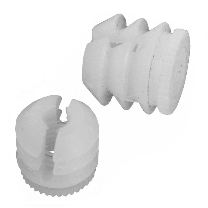 Wpustka 10mm z gwintem M6 biał - 1000 sztuk NTP