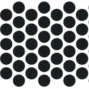 Zaślepki do mebli samoprzylepne - Czarne 14mm NTP