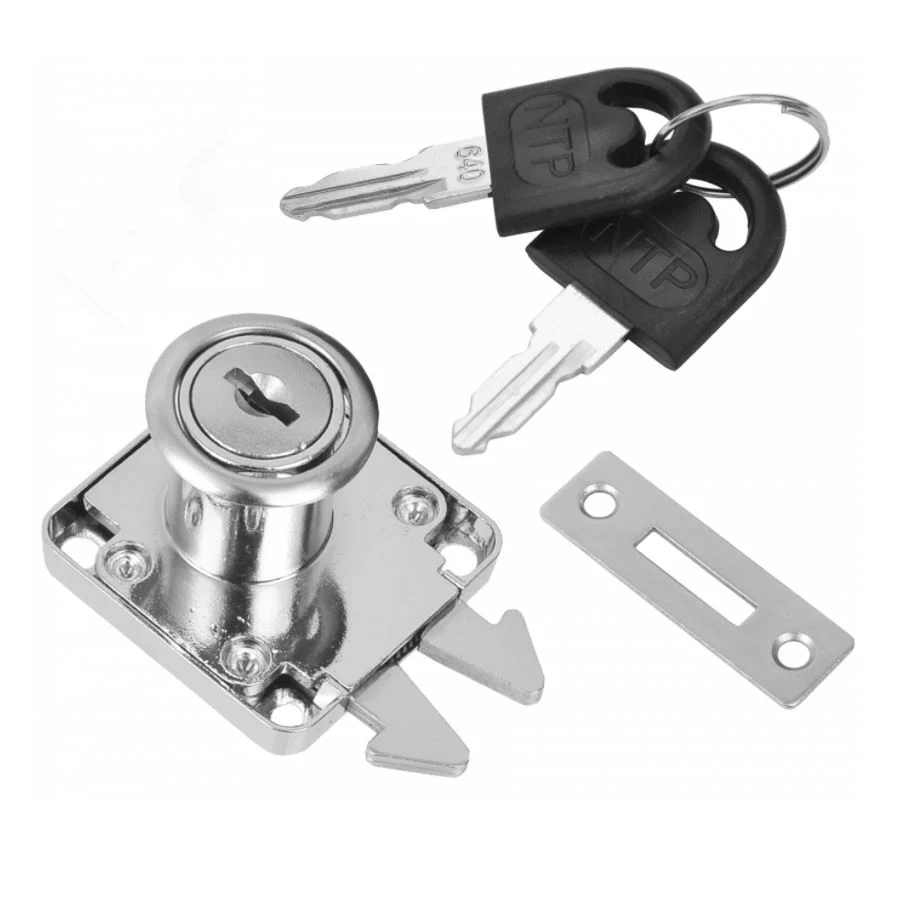 Zamek meblowy żaluzjowy 19x22mm - Chrom NTP