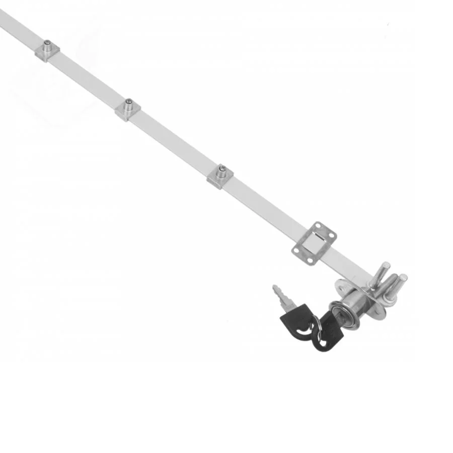 Zamek meblowy centralny do 4 szuflad - 19x20mm o długości 800mm NTP
