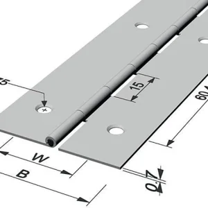 Zawias drążkowy PG Szerokość zawiasu otwartego 32 mm Grubość materiału 0,7 mm ( 3000272007 )